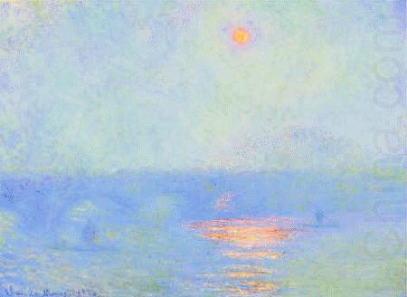 Claude Monet Waterloo Bridge, Effect of Sunlight in the Fog china oil painting image